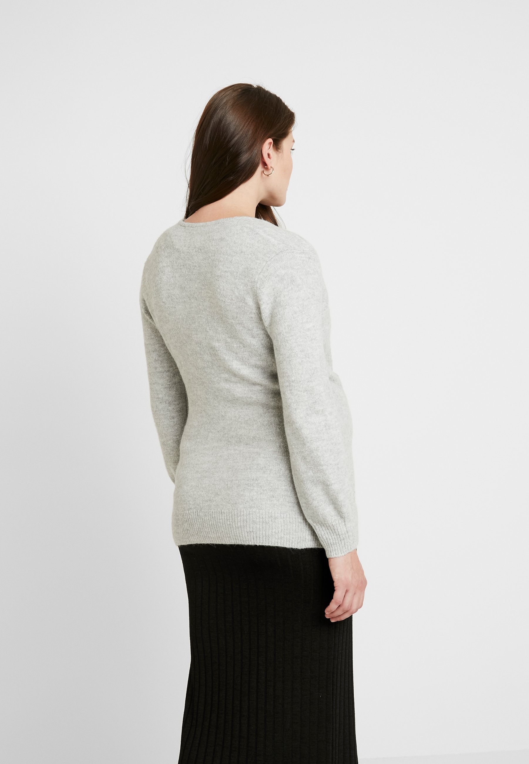 SIDE TIE WRAP Gilet heather grey SIDE TIE WRAP Gilet heather grey