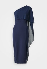 WAL G. ONE SHOULDER MIDI - Kokteiļkleita/ballīšu kleita - navy blue