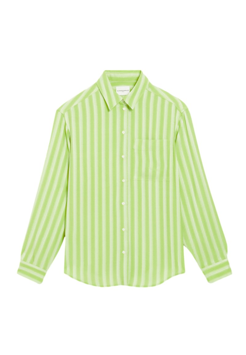 CLAUDIE PIERLOT Overhemdblouse neongroen