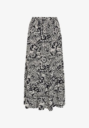 Kaffe, KAMAXI SMOCK - Jupe longue - black chalk paisley