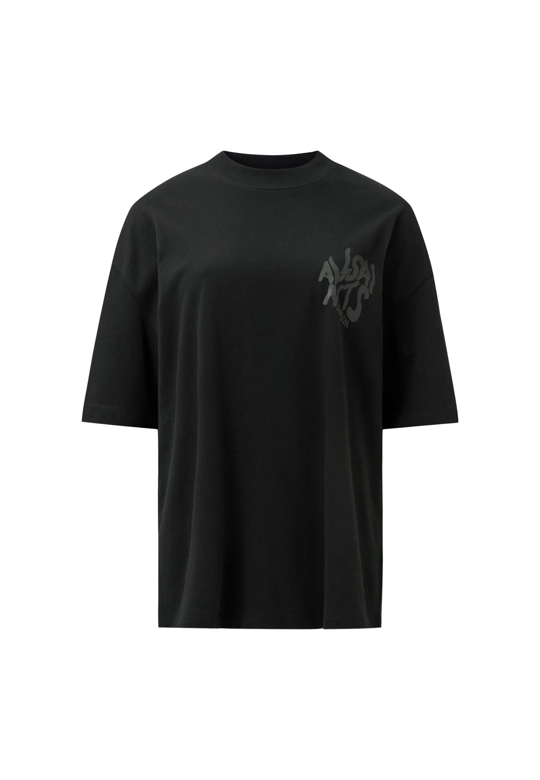 ★ALLSAINTS★ dylan crew t-shirt AllSaints - T-shirt z nadrukiem/czarny - Zalando.pl