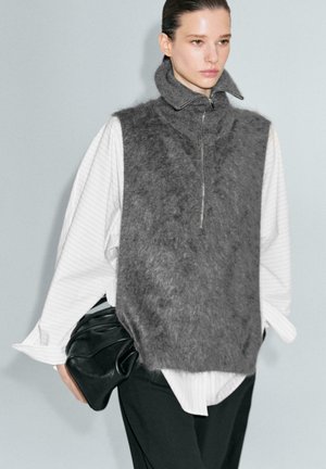 LONG ZIPPED - Cape - grey