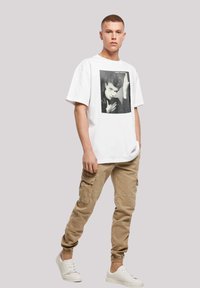 F4NT4STIC DAVID BOWIE ROCK MUSIC BAND HEROES ALBUM COVER - Print T-shirt - white