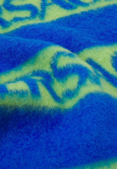 Versace OTHER SERIE LOGO GARZATO UNISEX - Huivi - bluette/verde acido