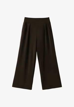 Stradivarius, SOFT-TOUCH WIDE-LEG TROUSERS WITH DARTS - Bukser - brown