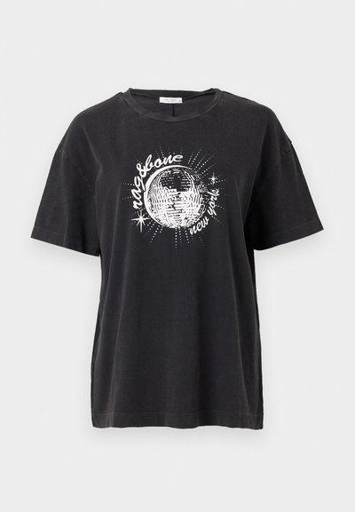 rag & bone DISCO BOYFRIEND TEE - T-shirts print - blackmult