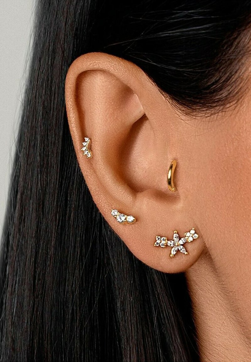 Orecchino Singolo Catena Tennis Pendente Oro Marlù 31or0003-lf - Foto 9