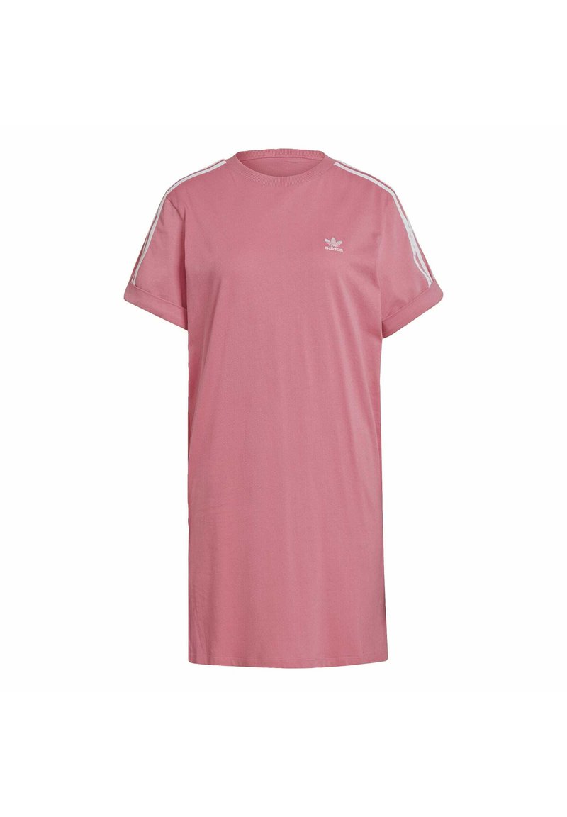 pink adidas t shirt dress adidas Originals adicolor t-shirt dress in pink