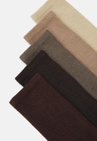 Jack & Jones JACBASIC TENNIS 5 PACK - Strømper - chocolate torte/java/greige/fields of rye