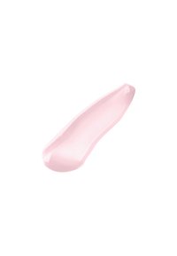 Lys rosa lotion eller krem i en jevn, forlenget form med en glatt tekstur. Ingen synlige mønstre eller detaljer.