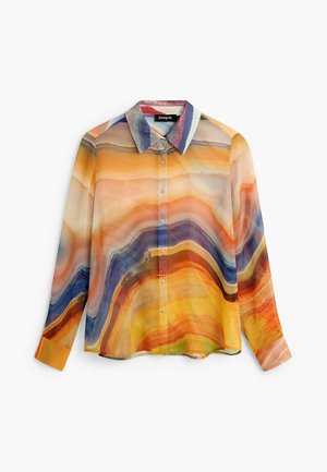Desigual, PRINTED LONG SLEEVE BLOUSE - Blusa - orange