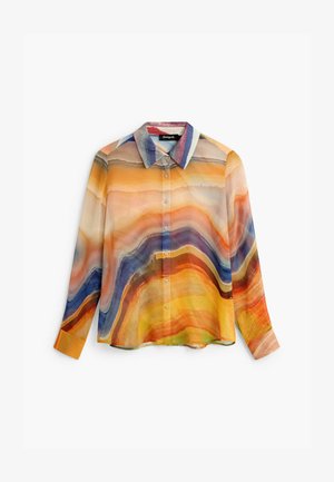 Desigual, PRINTED LONG SLEEVE BLOUSE - Chemisier - orange