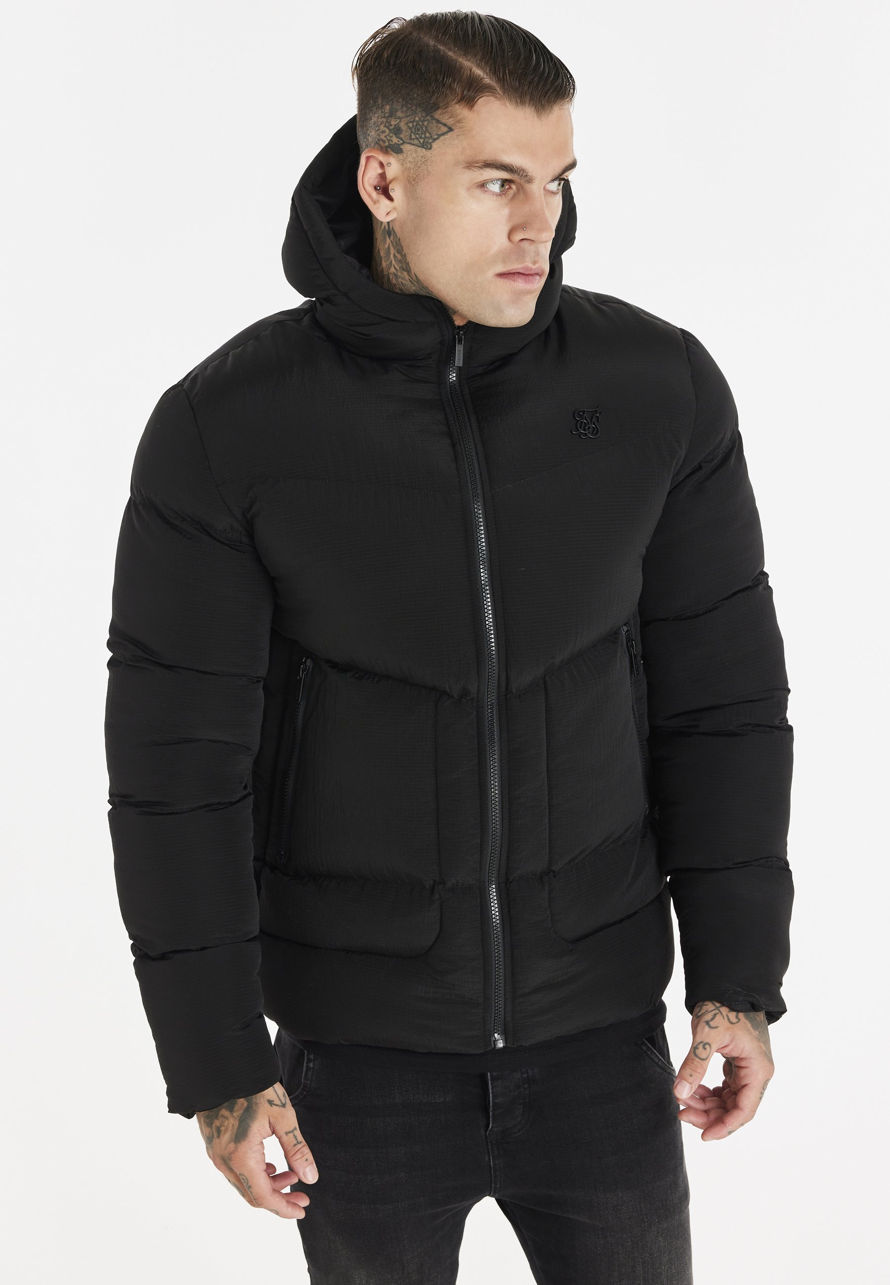 black sik silk jacket