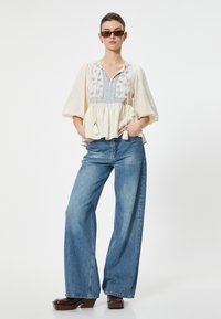 Koton EMBROIDERED - Bluse - off white