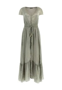 Guess DESTINY V NECK  - Maxikjoler - verde