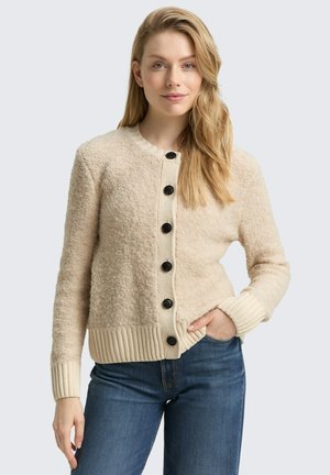 BOUCLÉ - Gilet - sand stone beige melange