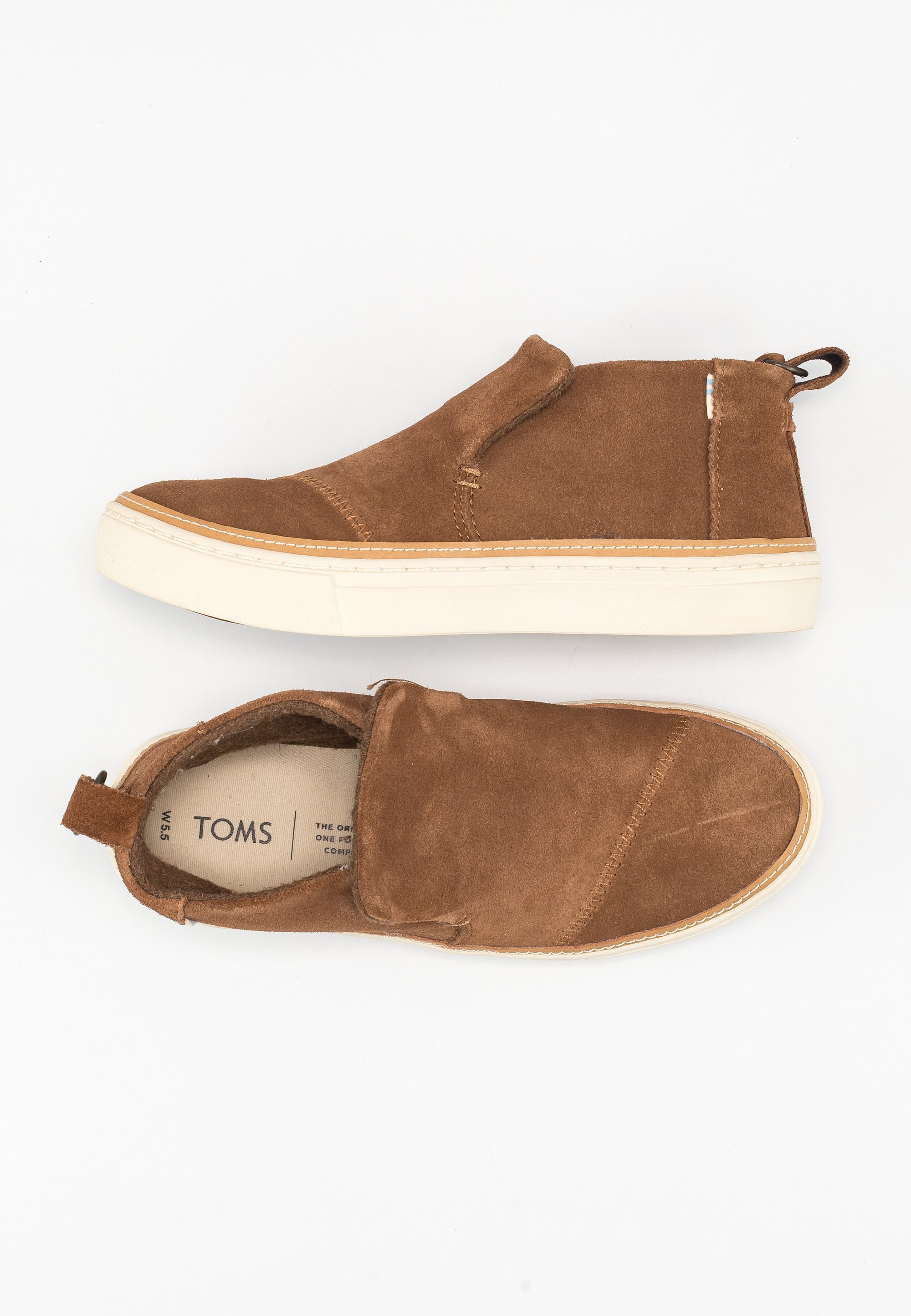 Toms Paxton Toms Dark Amber Suede TOMS Trainers Brown (Pre