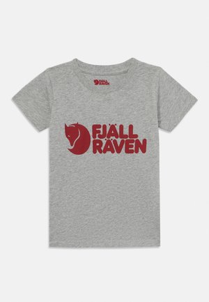 Fjällräven, KIDS LOGO UNISEX - Trükipildiga T-särk - grey melange