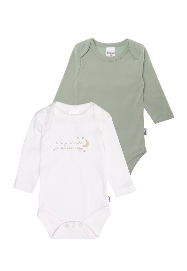 LANGARM A TINY MITACLE IS ON THE WAY 2 PACK - Body - grün weiss