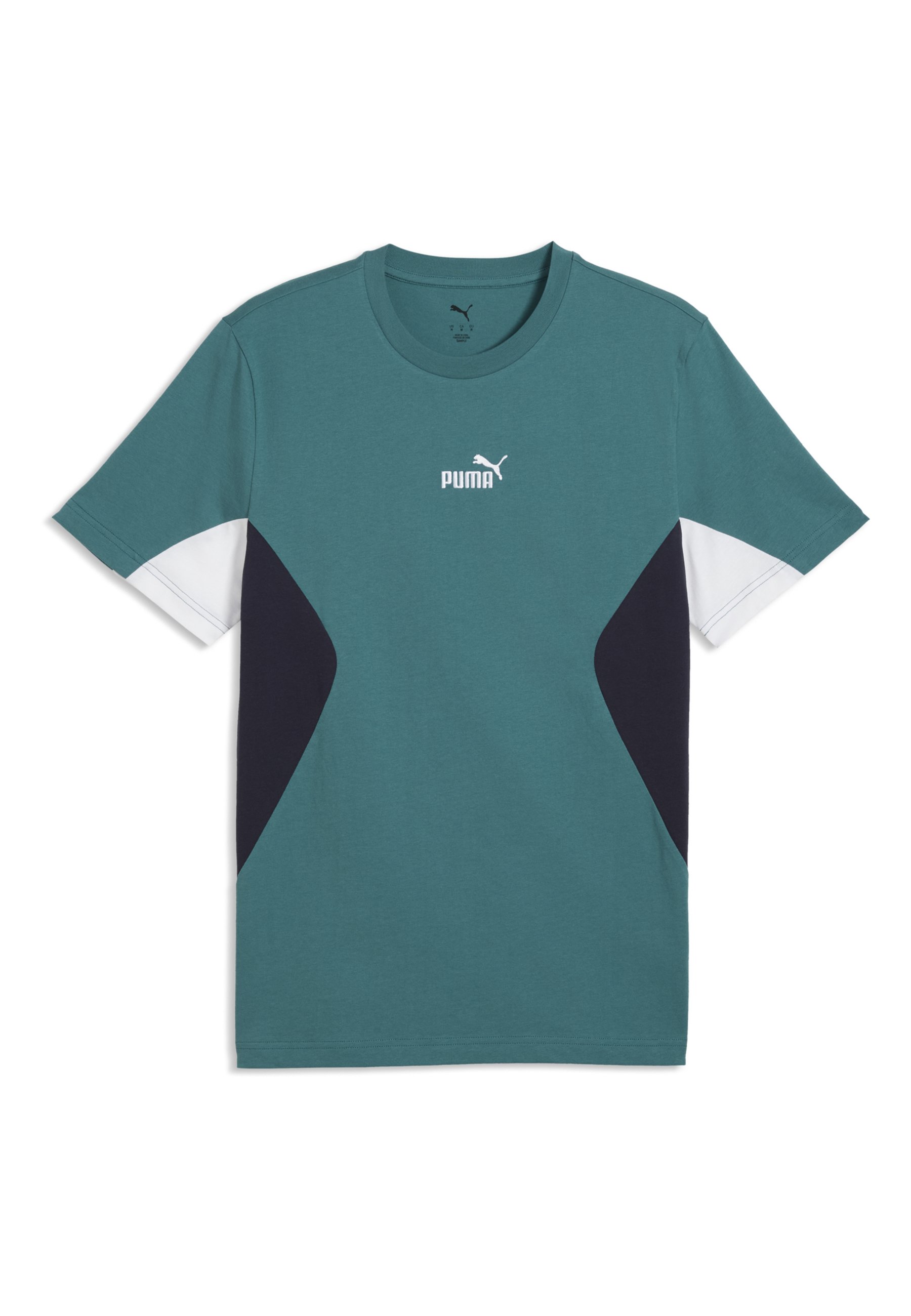 Puma ESSENTIALS BLOCK - Triko s potiskem - emerald ice