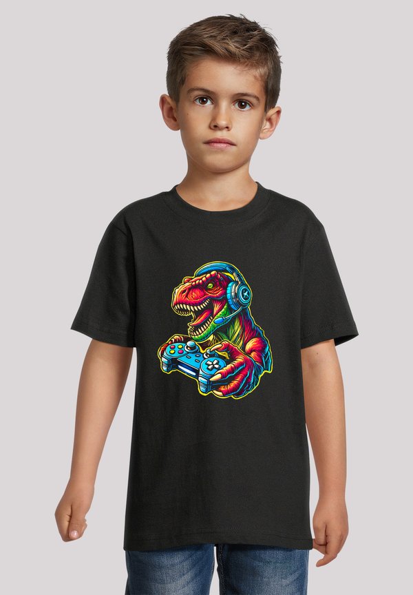 DINOSAURIER GAMER - T-Shirt print - schwarz