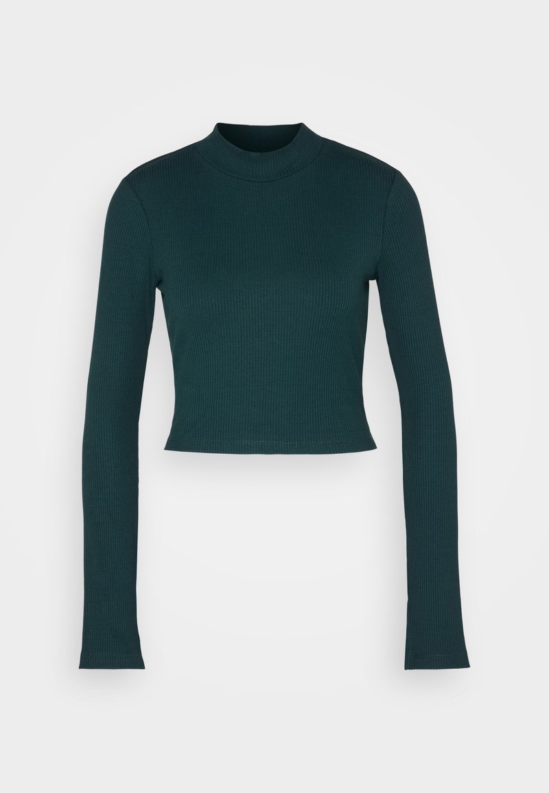 Monki T-shirt à manches longues vert foncé