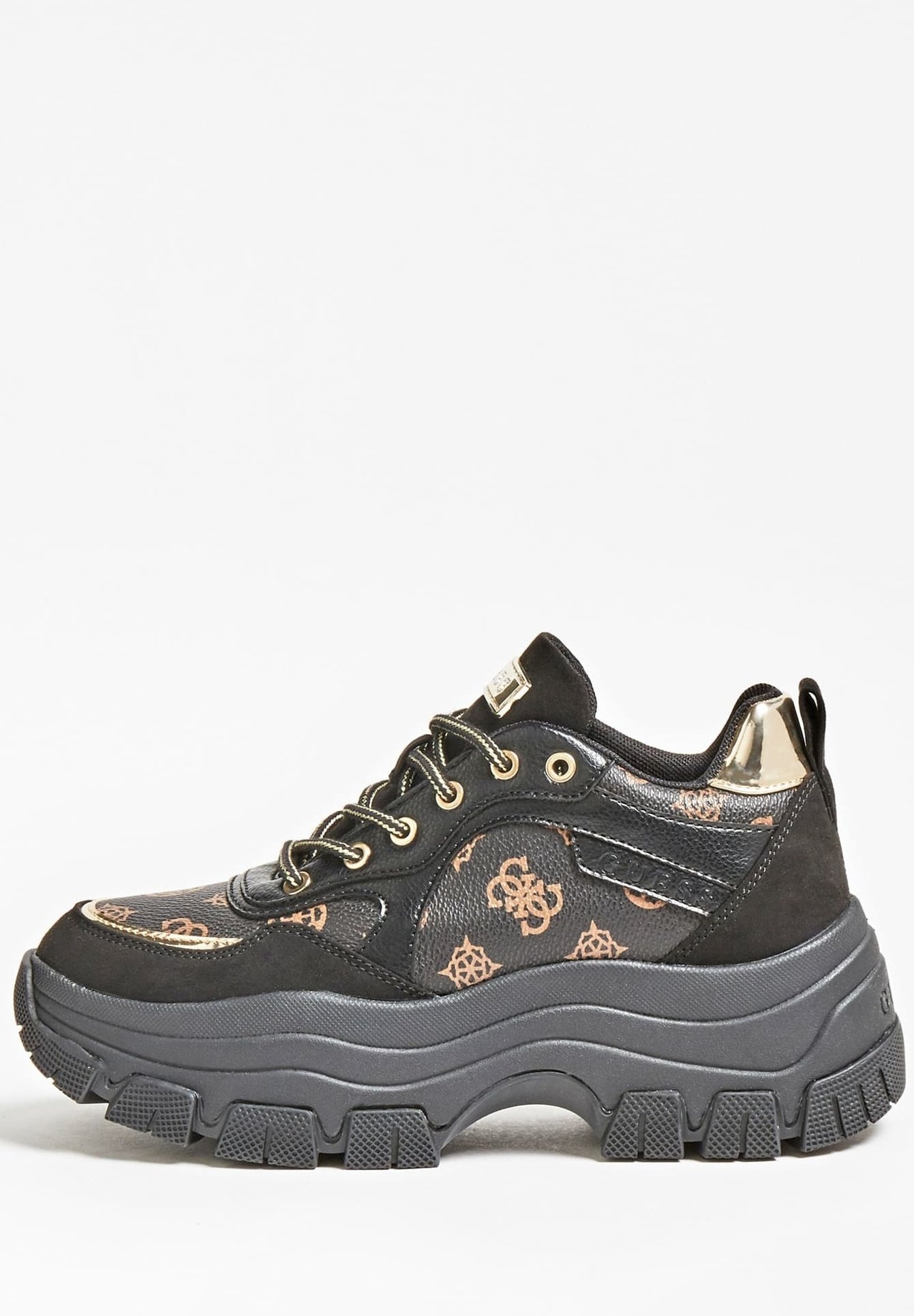 Guess BASKETS BARYT IMPRIMÉ 4G LOGO PEONY - Sneakers laag - noir/Zwart -  Zalando.nl