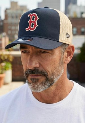 New Era, 9FIFTY AFRAME   GRAINED BOSTON RED SOX - Casquette - navy