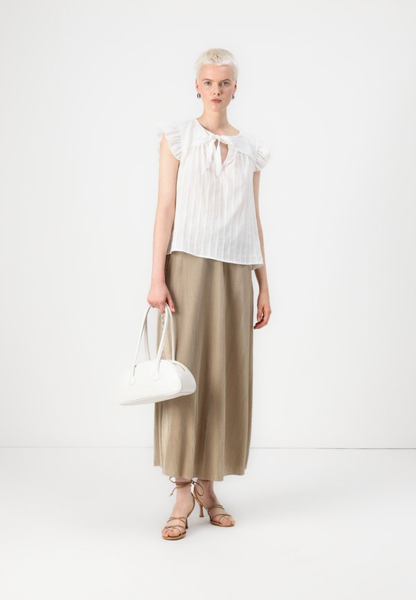 ONLCLAUDIA PLISSE LONG SKIRT - Maxi skirt - antique gold3