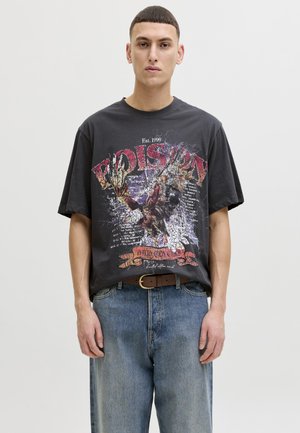 Jack & Jones, JORBAND - Nyomott mintás póló - asphalt