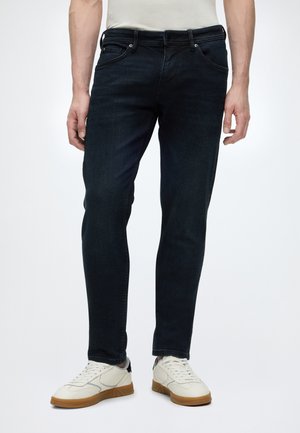 TOM TAILOR DENIM SLIM PIERS - Slim fit jeans - blue/black denim