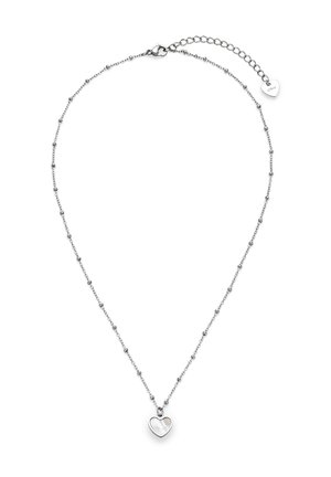 HERZ MIT PERLMUT-DETAIL - Halskette - silver-coloured