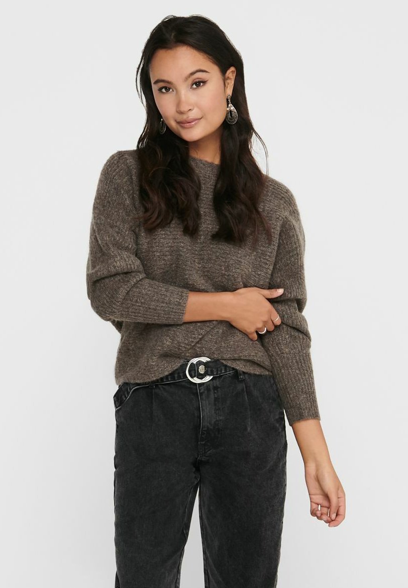 ONLY Onldaniella L/S Knt Noos Maglione Donna Girocollo A Maglia, Maniche Lunghe, Spalle Basse, Vestibilità Regolare