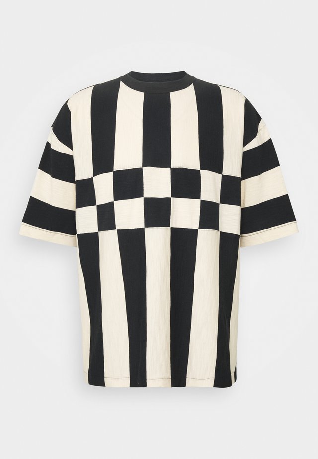 HACIENDA TEE - T-shirt med print - black/ecru