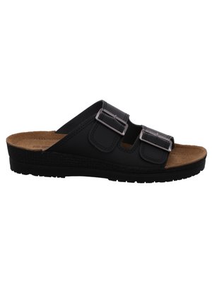 Rohde Pantolette flach - schwarz