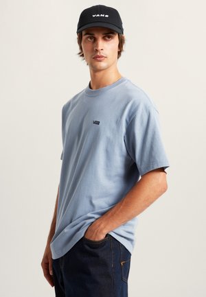 Basic T-shirt - medium mottled blue