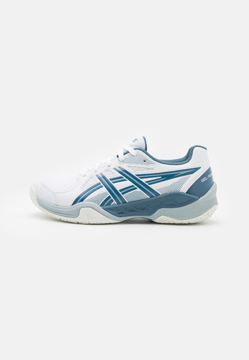 ASICS GEL POWERBREAK UNISEX - Obuća za rukomet - white/vintage indigo