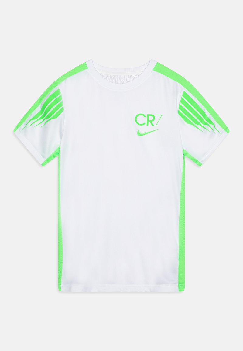 Nike Performance CR7 ACADEMY 23 UNISEX - Camiseta deportiva - white/green strike