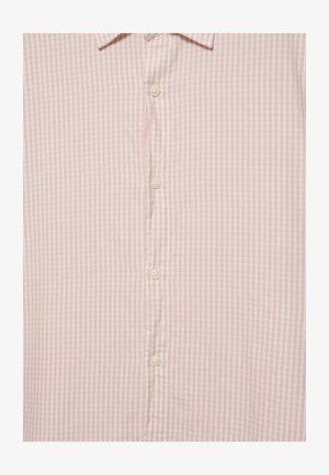 PULL&BEAR, SHORT SLEEVE CHECK - SHIRT - Overhemd - pink