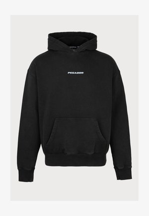 Pegador COLNE LOGO HOODIE - Sweat à capuche - washed black