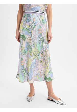 MIDI - Jupe trapèze - flieder mehrfarbig