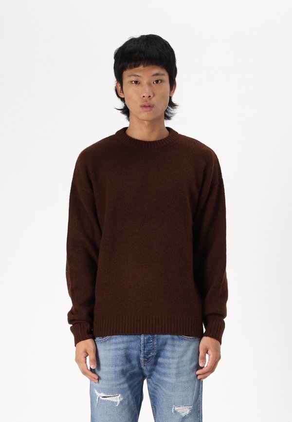JOROLLIE CREW NECK - Jumper - chocolate lab