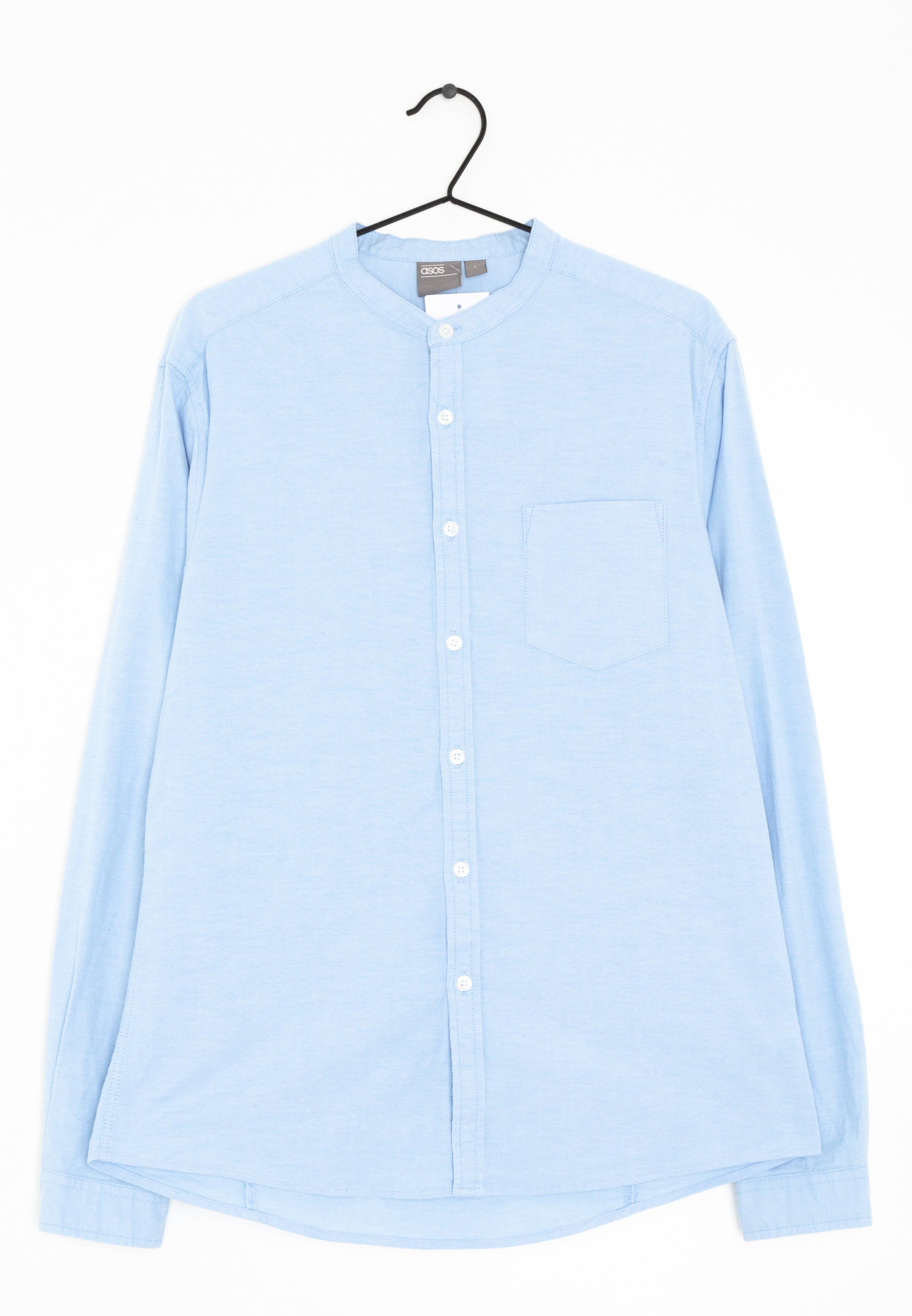 collarless shirt asos