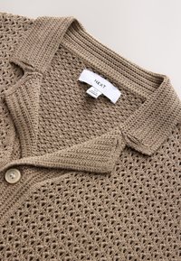 Next RELAXED FIT SHORT SLEEVE EMBROIDERED WITH CUBAN COLLAR . - Camisa - green