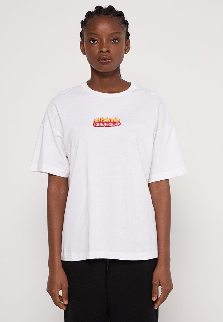 Converse T-shirt print wit Converse T-shirt print wit