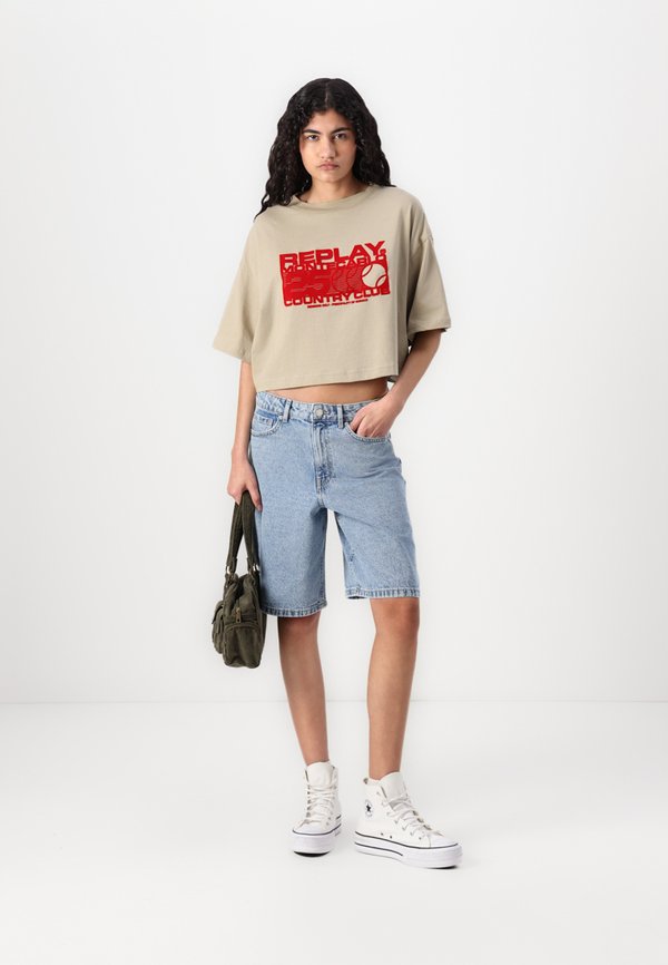 MONTE CARLO TENNIS CLUB - Print T-shirt - khaki4