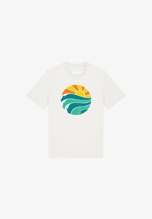 watapparel, SUMMER SUN UNISEX - T-shirt imprimé - off white
