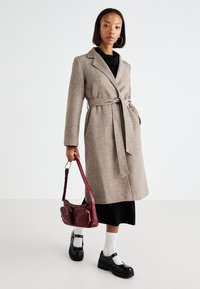 ONLY ONLNICOLE LIGHT WRAP  - Classic coat - walnut melange