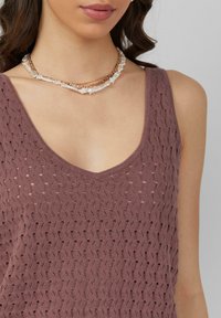 QS AJOURMUSTER - Top - altrosa