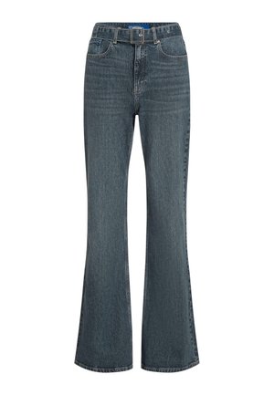 Karl Lagerfeld Jeans, KARL LAGERFELD JEANS JEANS HIGH-RISE FLARED BELTED - Zvonové džínsy - soft tinted blue